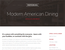 Tablet Screenshot of imperialbarandlounge.com
